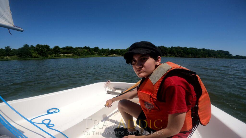 Sailing Lesson on the Lake