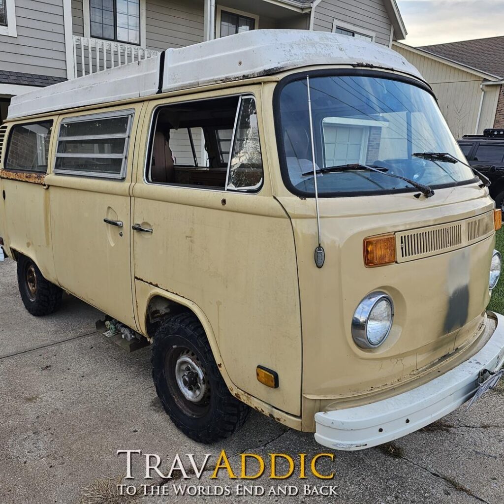 78 VW Westy get new Tires and Brakes
